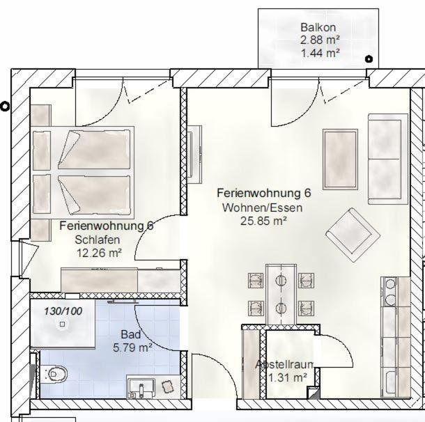 Sporthotel Neuruppin - Apartmenthaus Mit Ferienwohnungen Exteriör bild