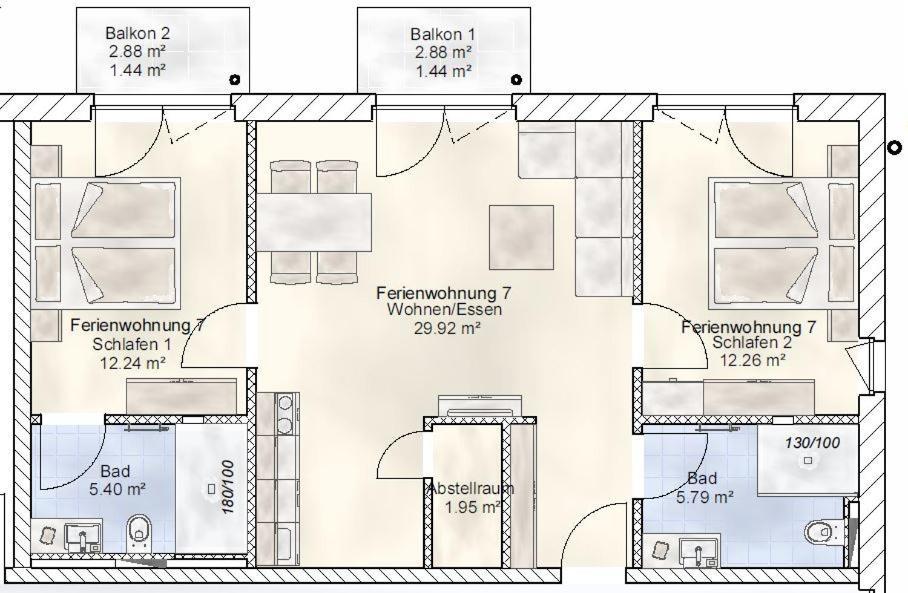 Sporthotel Neuruppin - Apartmenthaus Mit Ferienwohnungen Exteriör bild